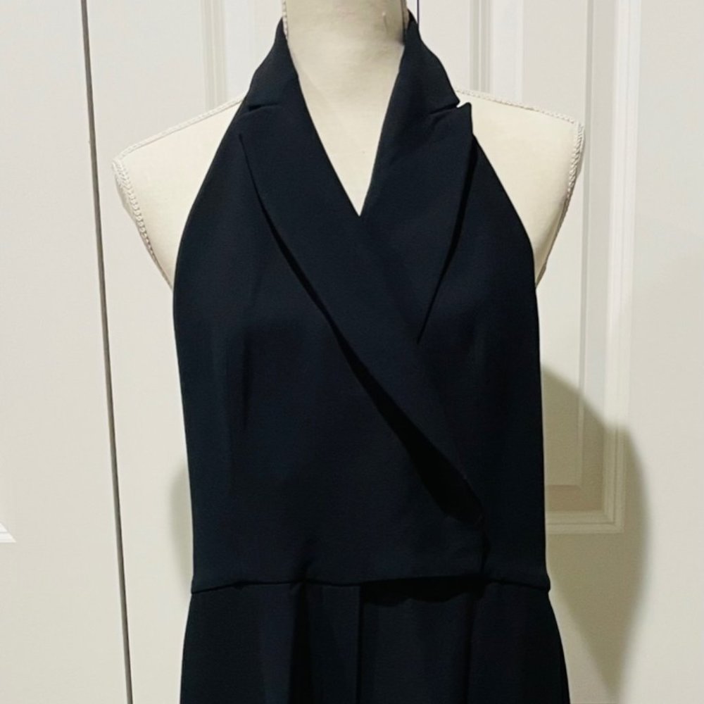 Valentino Black Wool Halter Jumpsuit